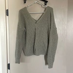 Knitted crop top sweater. Baggy style